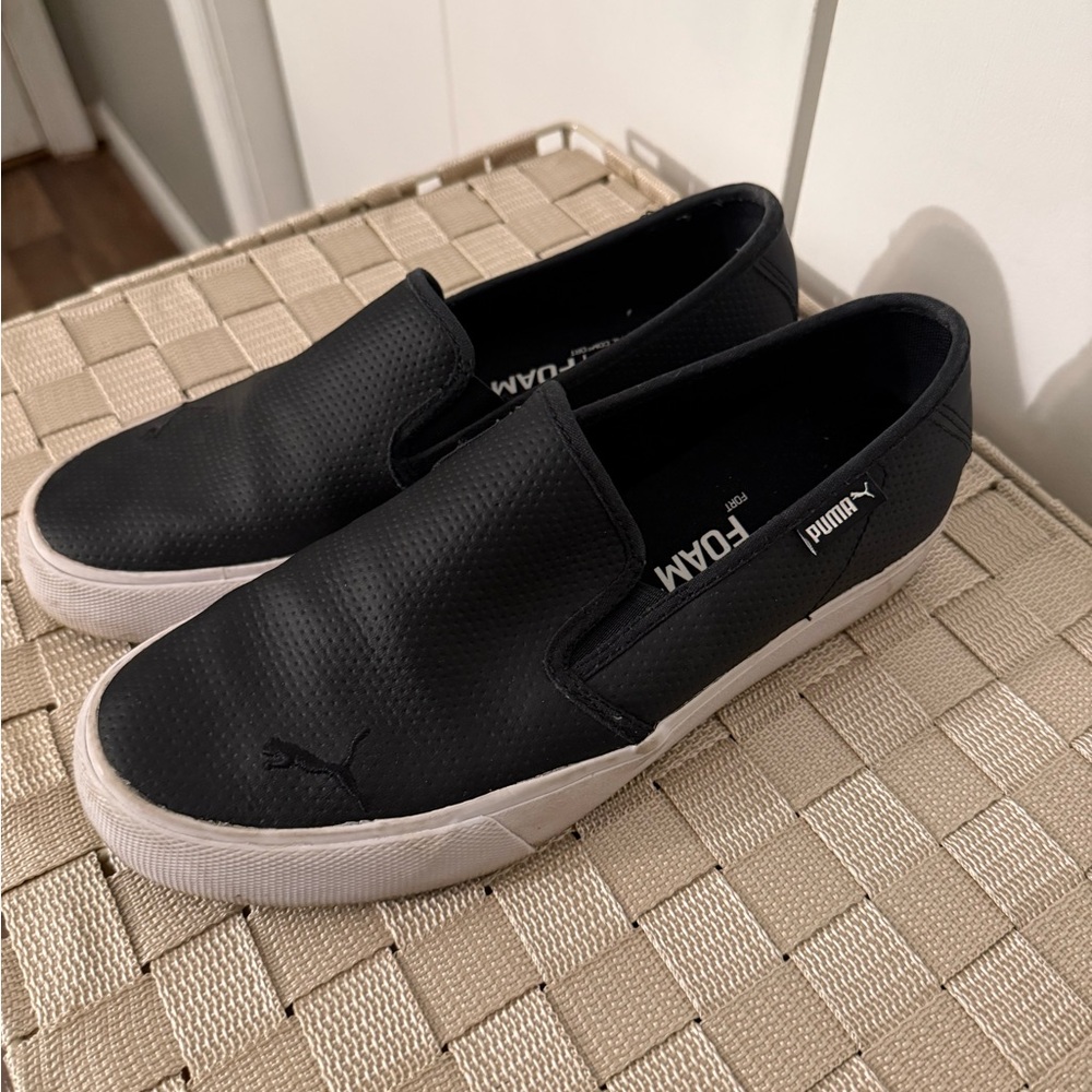 Puma Black Slip-On Shoes